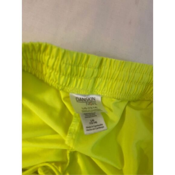 Danskin large 12-14 gym shorts lot neon yellow and pink - Picture 8 of 9